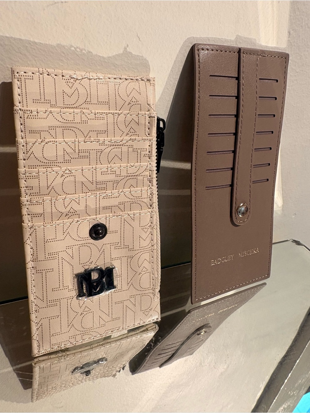 Badgley Mischka vegan leather wallet bundle